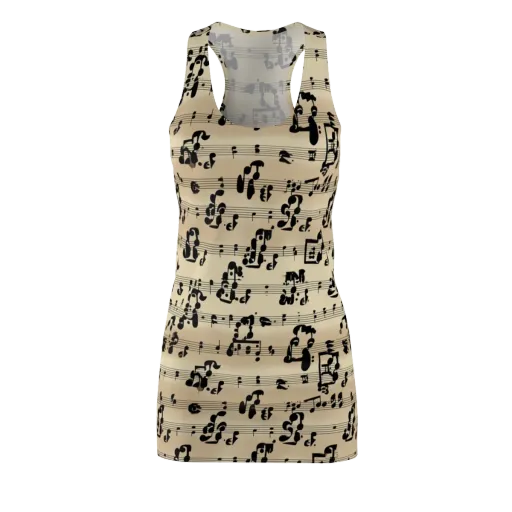 Midnight Melody on a Racerback Dress
