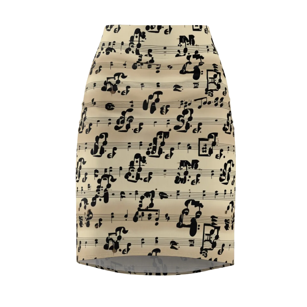 Midnight Melody on Pencil Skirt — Front