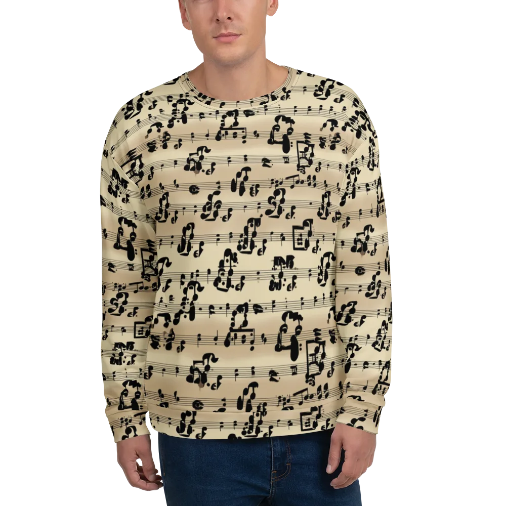 Midnight Melody on Sweatshirt — Front