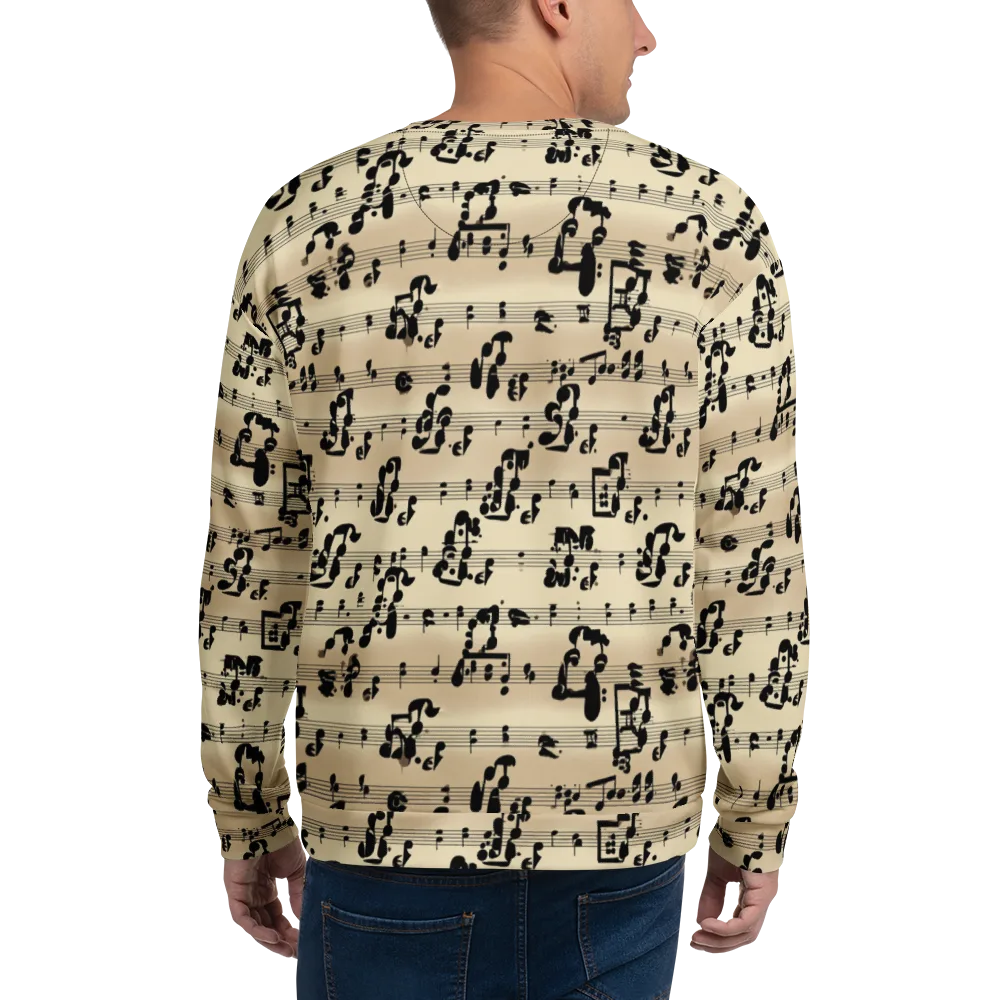 Midnight Melody on Sweatshirt — Back