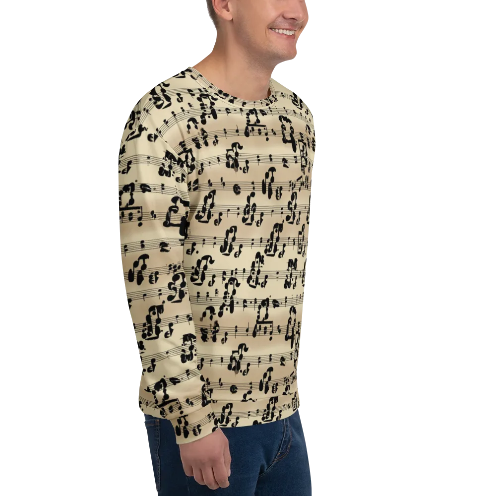 Midnight Melody on Sweatshirt — Right Front