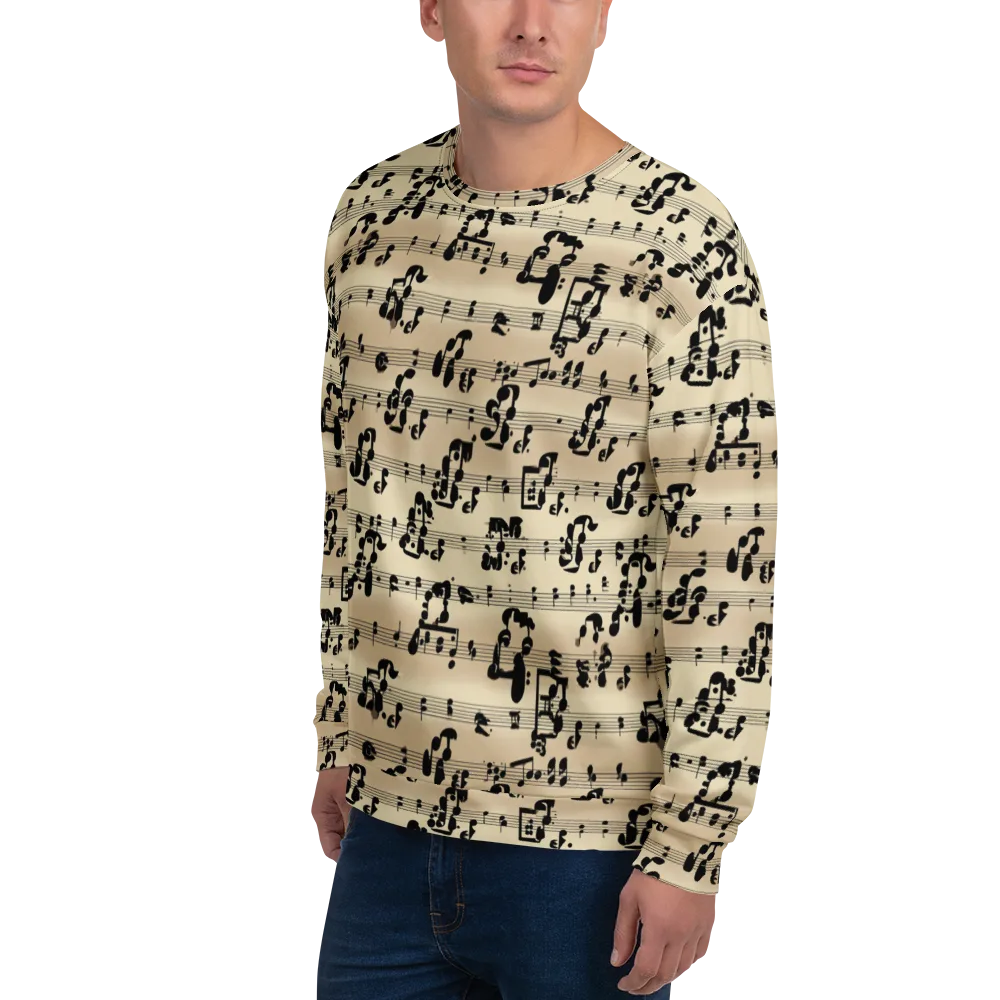 Midnight Melody on Sweatshirt — Left Front