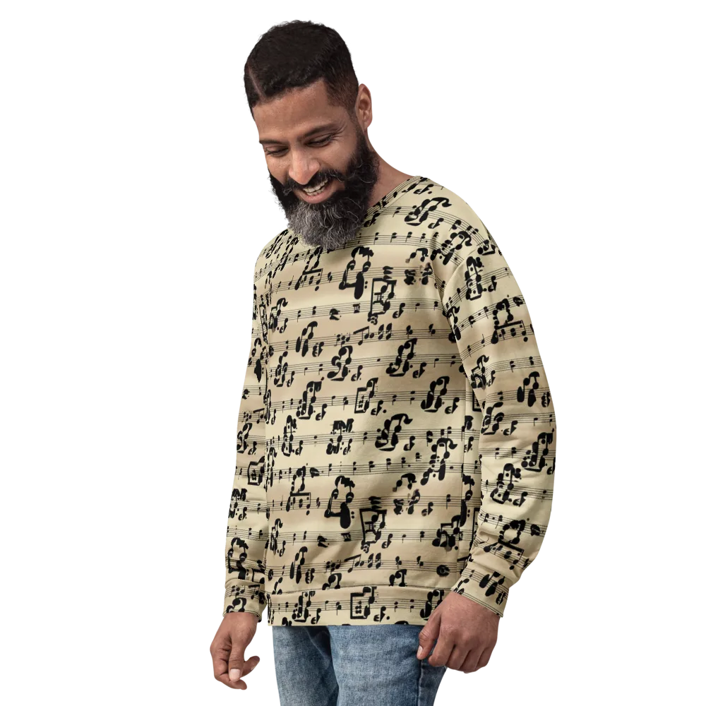 Midnight Melody on Sweatshirt — Left Front