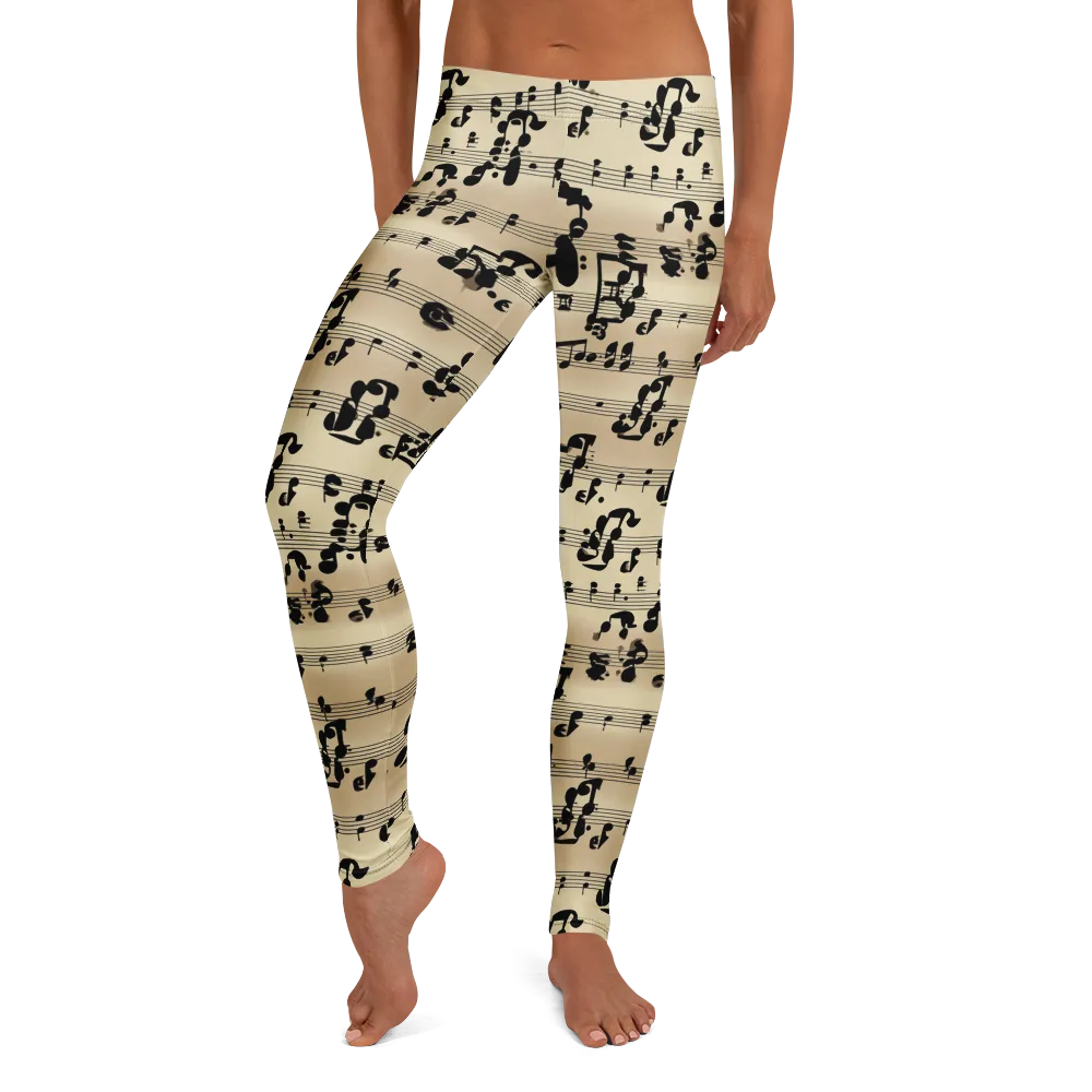 Midnight Melody on Leggings — Front