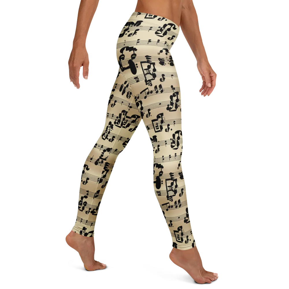 Midnight Melody on Leggings — Right