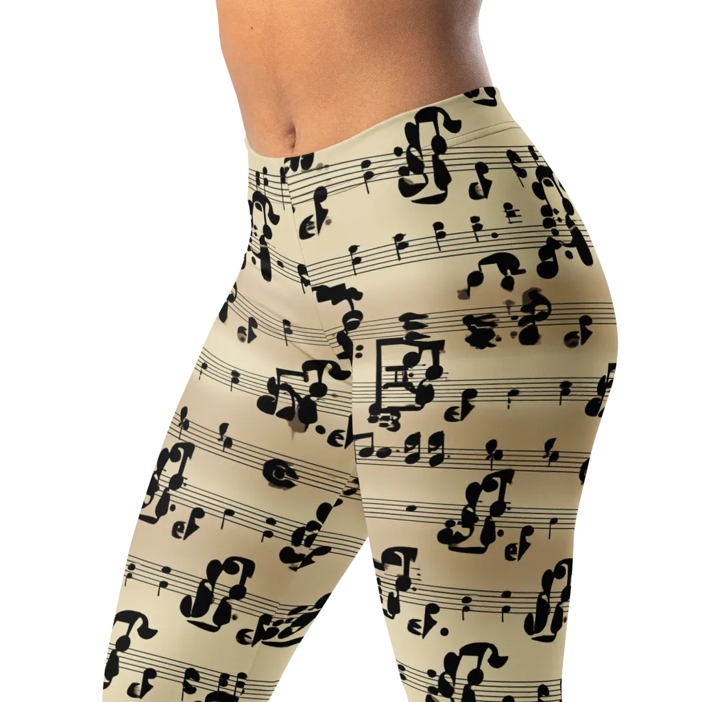 Midnight Melody on Leggings — Left Front