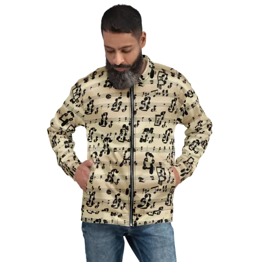 Midnight Melody on a Bomber Jacket