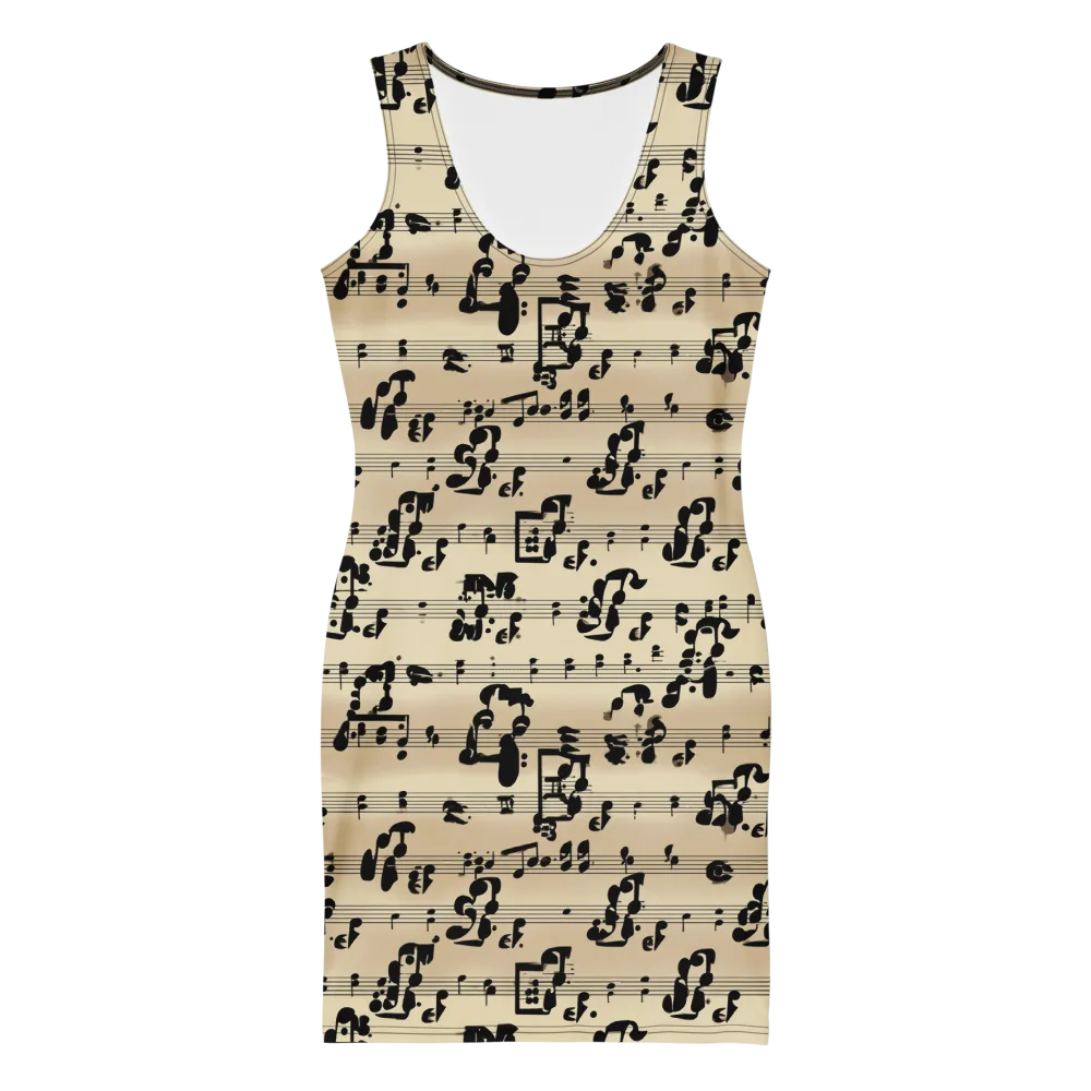 Midnight Melody on Bodycon Dress — Front