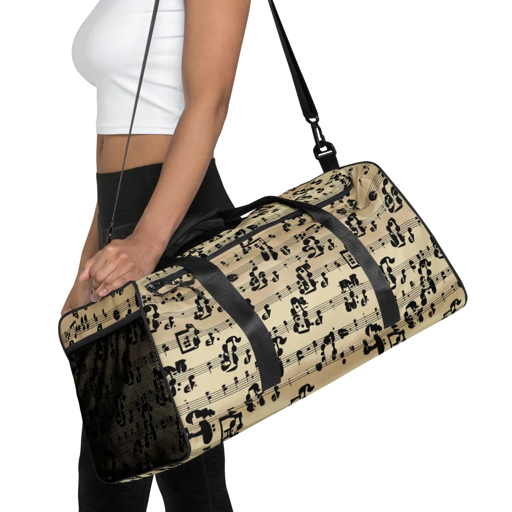 Midnight Melody on Duffle Bag — Front