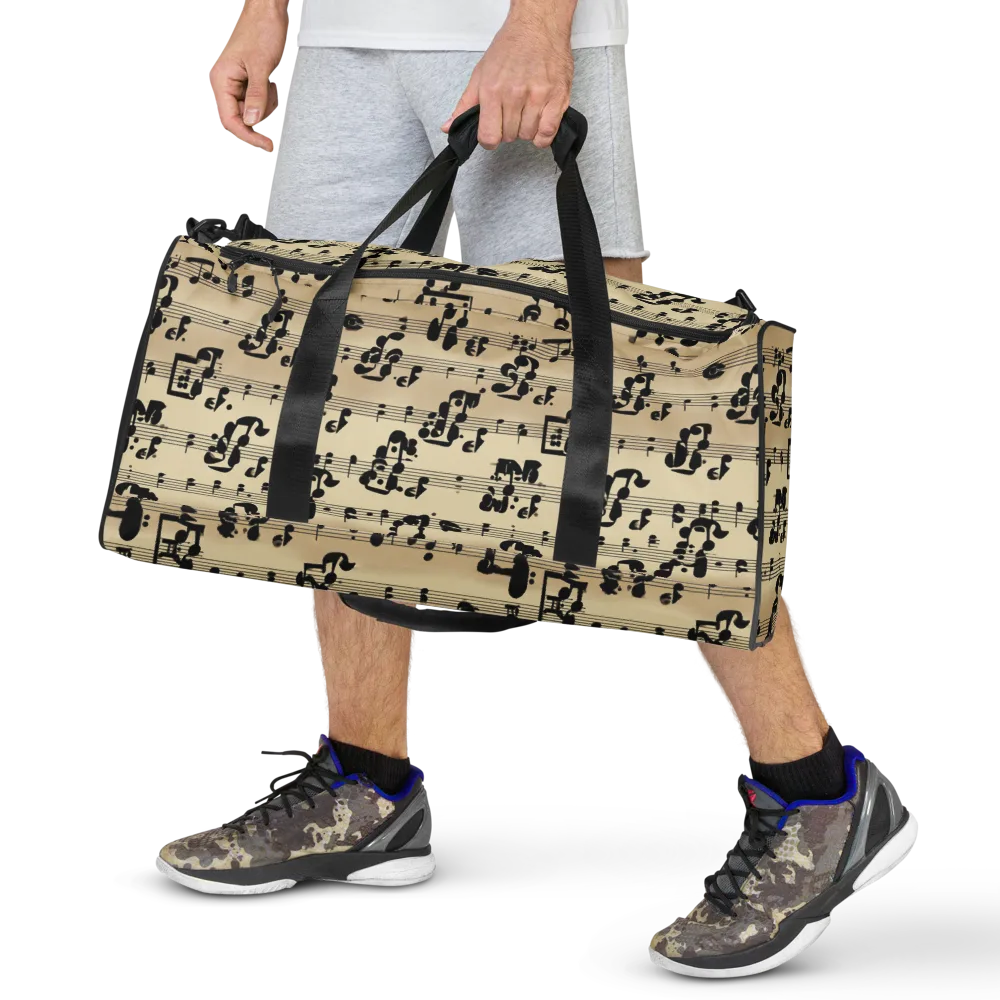 Midnight Melody on Duffle Bag — Front