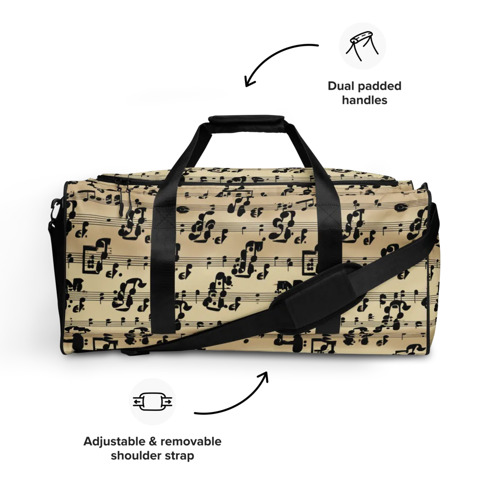 Midnight Melody on Duffle Bag — Front