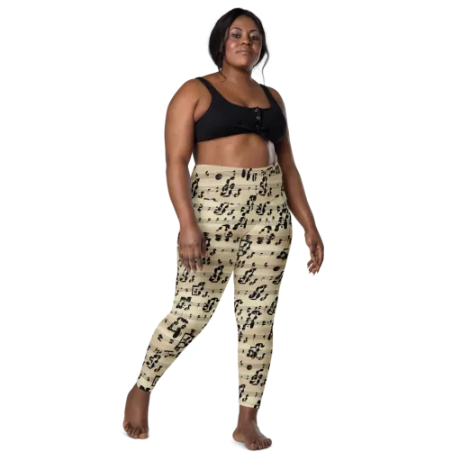 Midnight Melody on a Leggings with Pockets