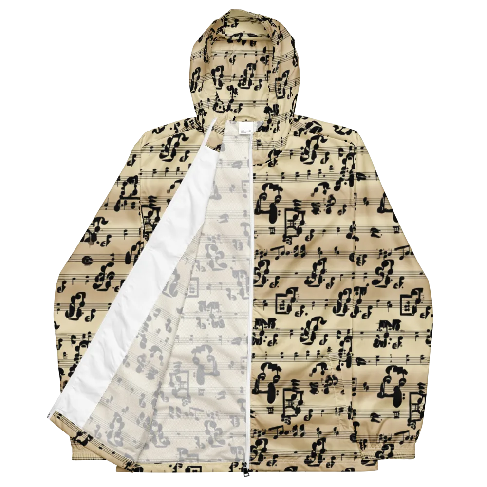 Midnight Melody on Men's Windbreaker — Front