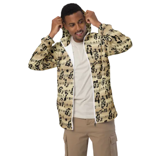 Midnight Melody on a Men's Windbreaker