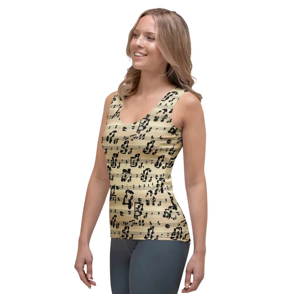 Midnight Melody on Women's Tank Top — Left Front