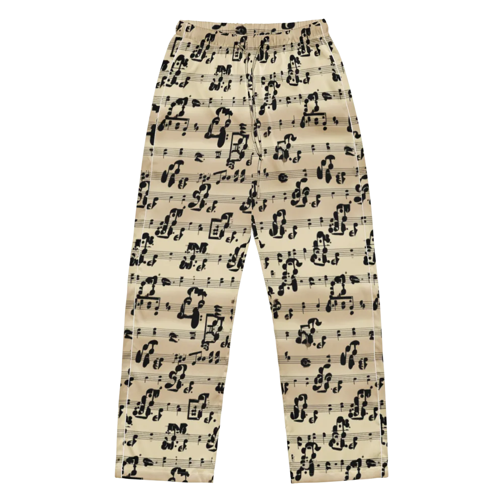 Midnight Melody on Women's Pajama Pants — Front