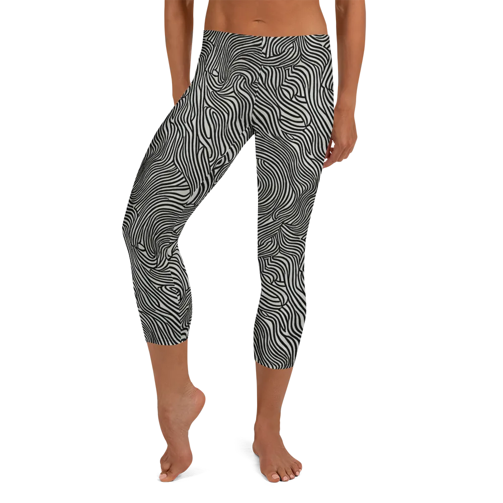 Liquid Line on Capri Leggings — Front