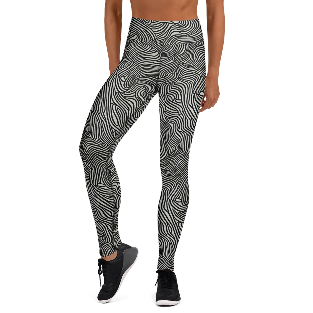Liquid Line on Yoga Leggings — Front