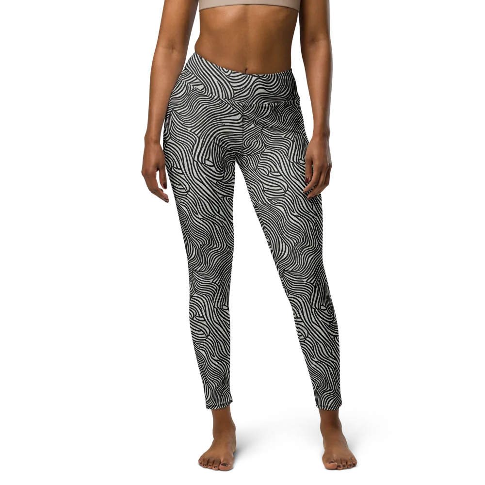 Liquid Line on Yoga Leggings — Front