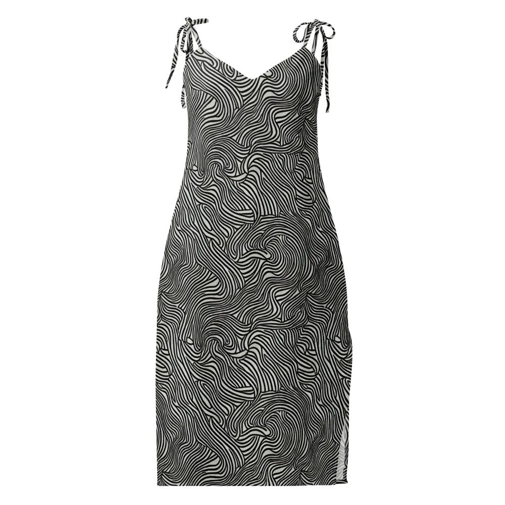 Liquid Line on Slip Dress — Front