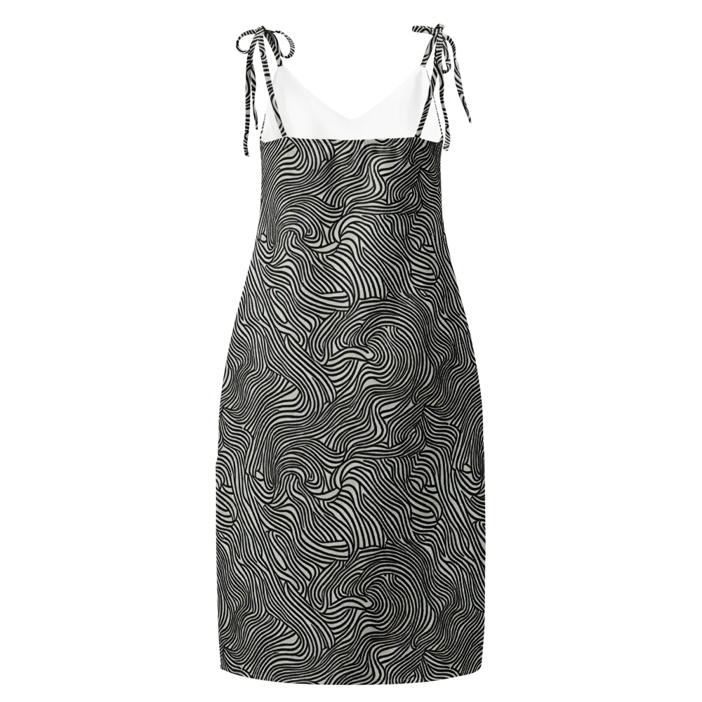 Liquid Line on Slip Dress — Back