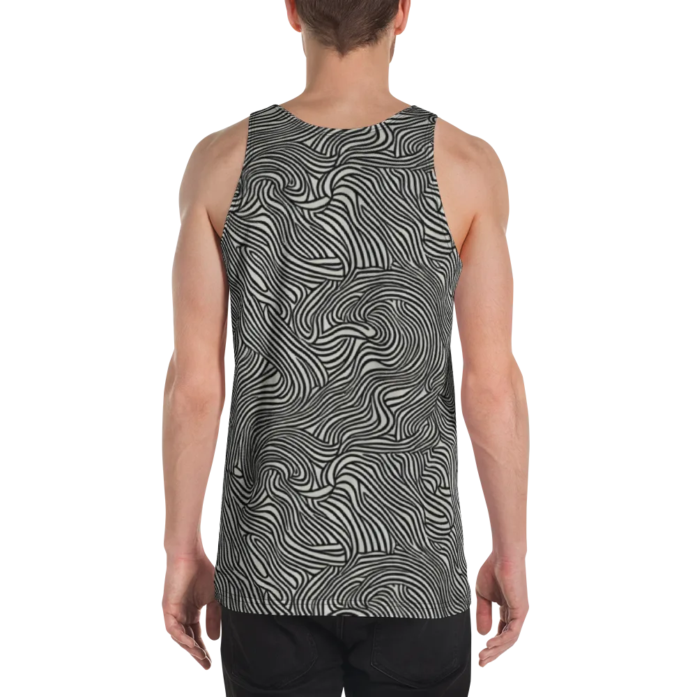 Liquid Line on Men's Tank Top — Back