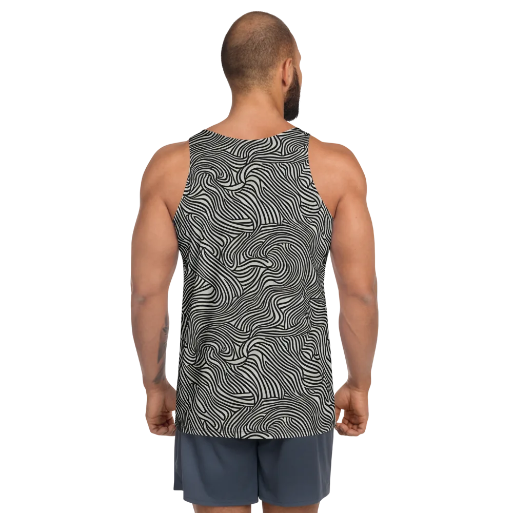 Liquid Line on Men's Tank Top — Back