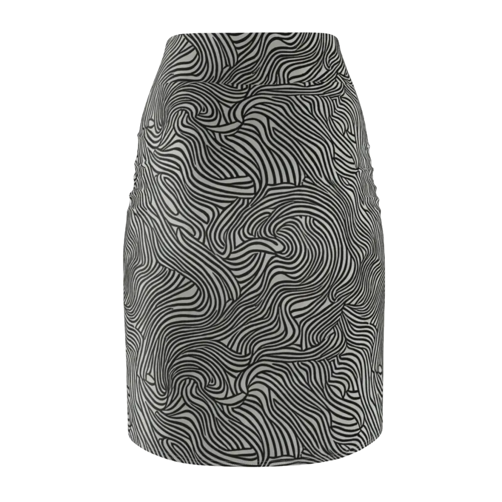 Liquid Line on Pencil Skirt — Back