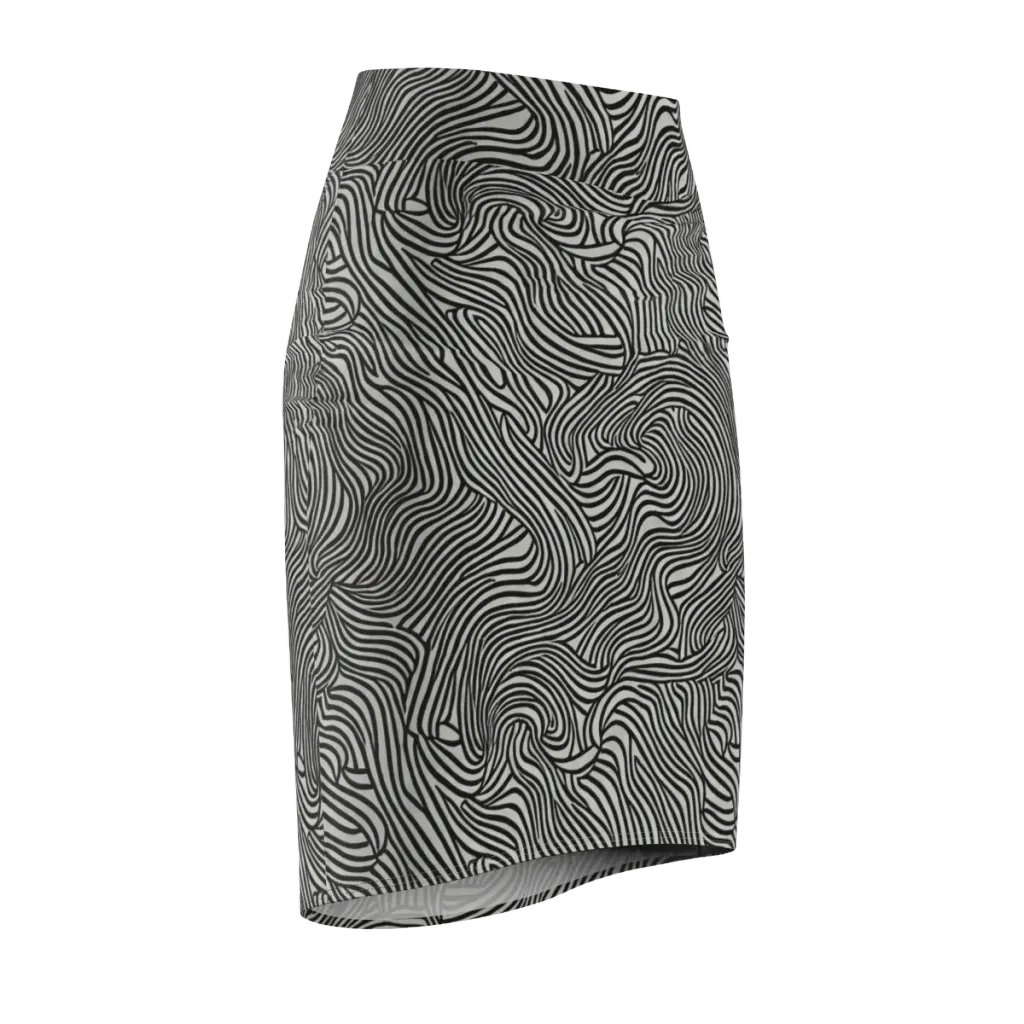 Liquid Line on Pencil Skirt — Front Side