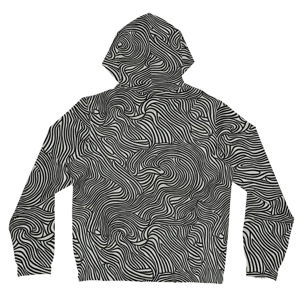 Liquid Line on Women's Full-Zip Hoodie — Back