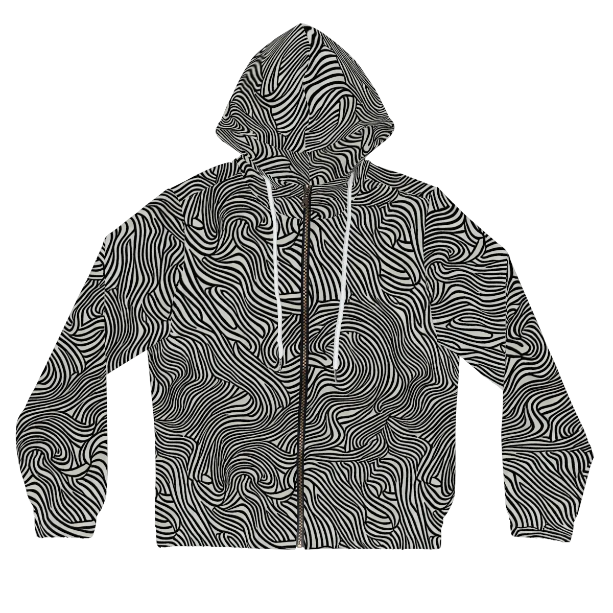 Liquid Line on Women's Full-Zip Hoodie — Front