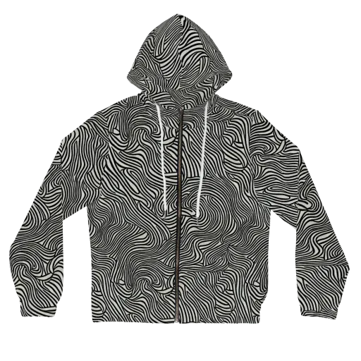 Liquid Line on a Women's Full-Zip Hoodie