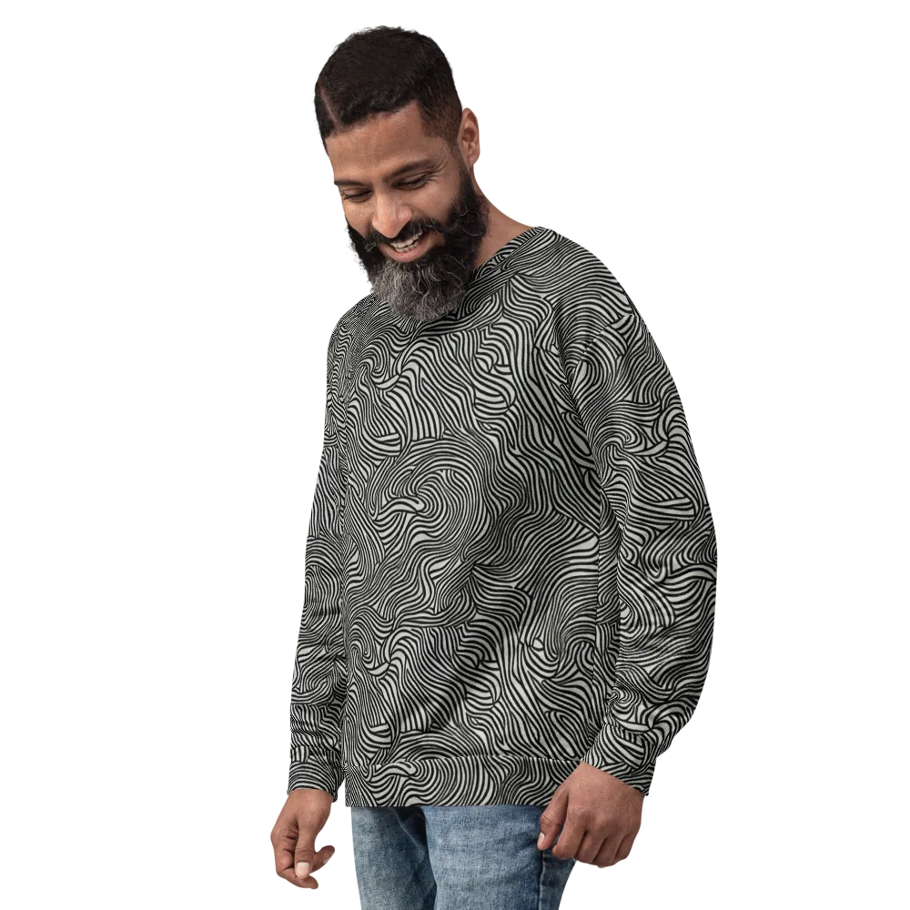 Liquid Line on Sweatshirt — Left Front