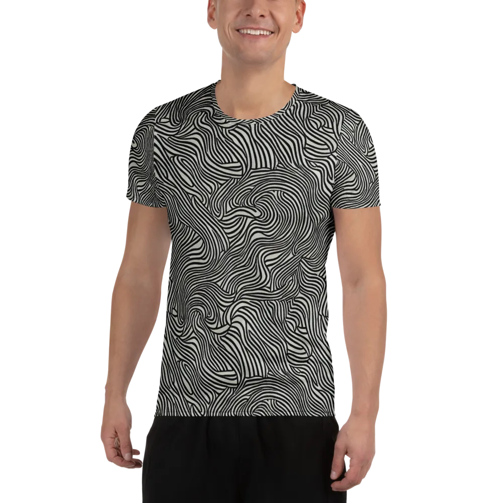Liquid Line on Men's Athletic T-Shirt — Front