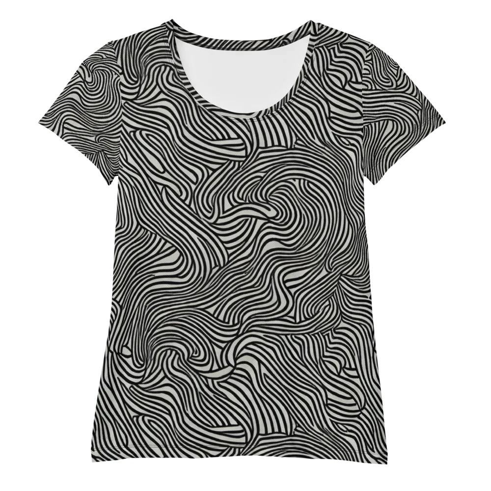 Liquid Line on Women's Athletic T-Shirt — Front