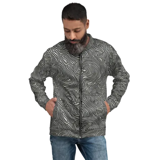 Liquid Line on a Bomber Jacket