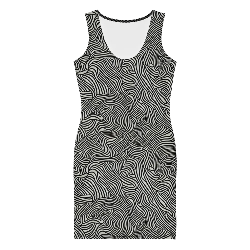 Liquid Line on Bodycon Dress — Front