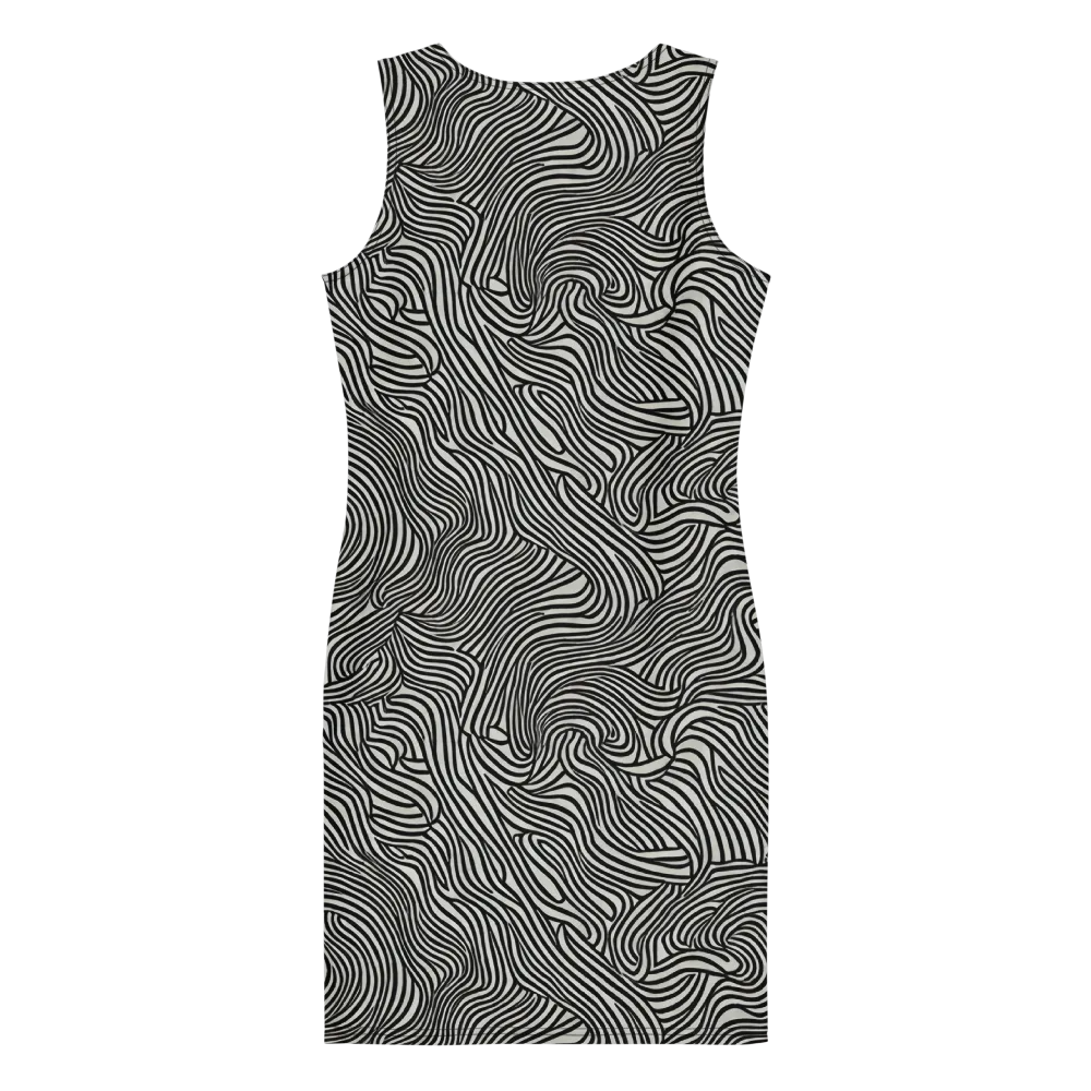 Liquid Line on Bodycon Dress — Back