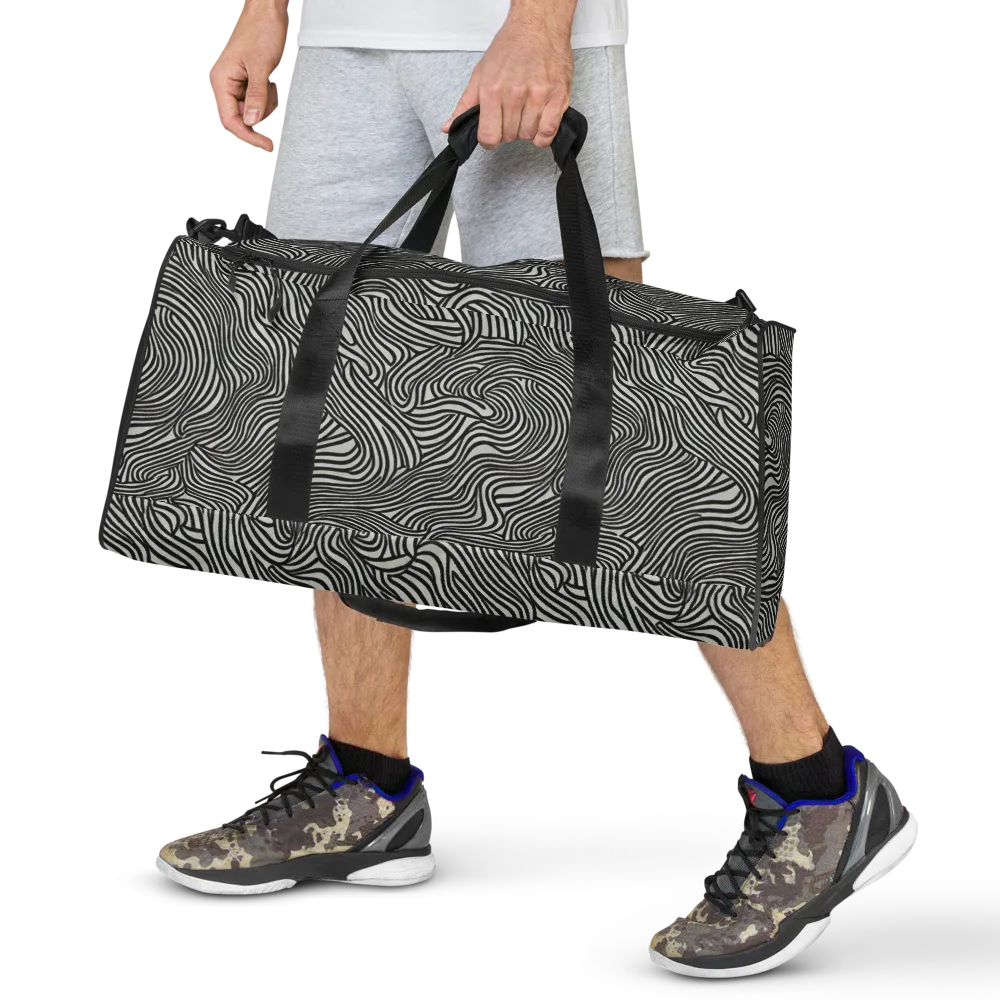 Liquid Line on Duffle Bag — Front