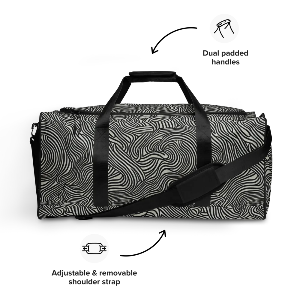 Liquid Line on Duffle Bag — Front