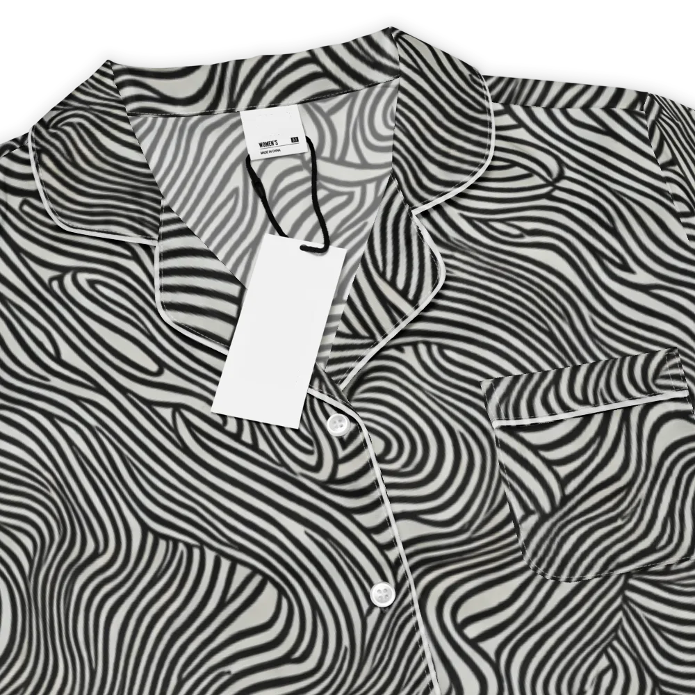 Liquid Line on Women's Short Sleeve Pajama Top — Product details