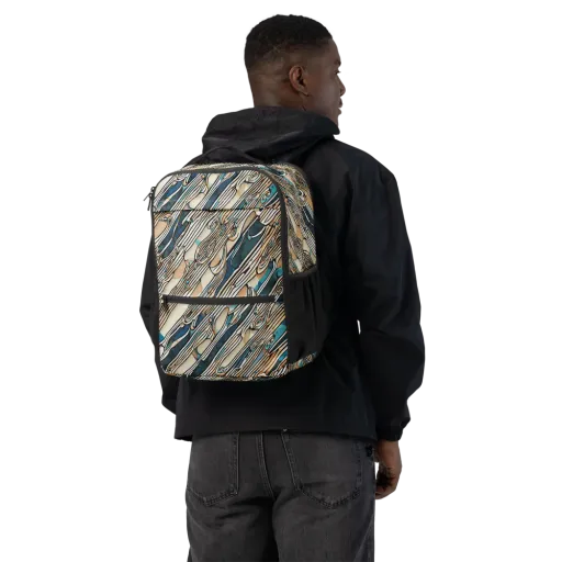 Cobalt Ribbons on a Utility Backpack