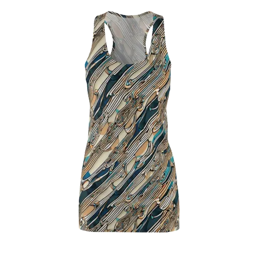 Cobalt Ribbons on a Racerback Dress