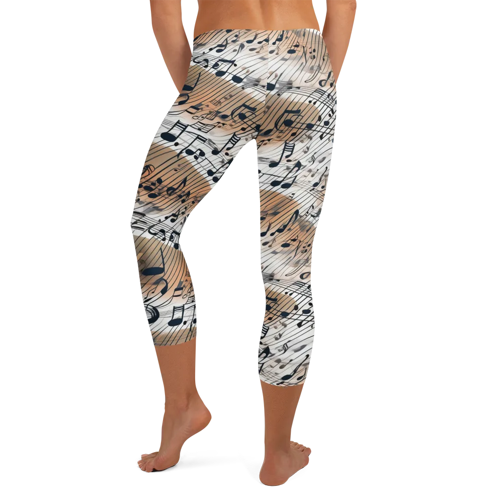 Sonic Drift on Capri Leggings — Back