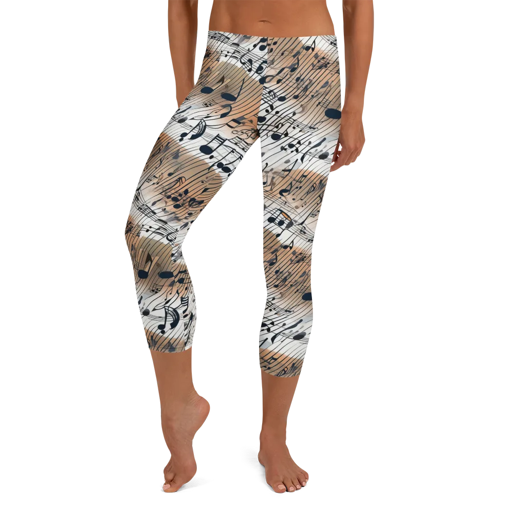 Sonic Drift on Capri Leggings — Front