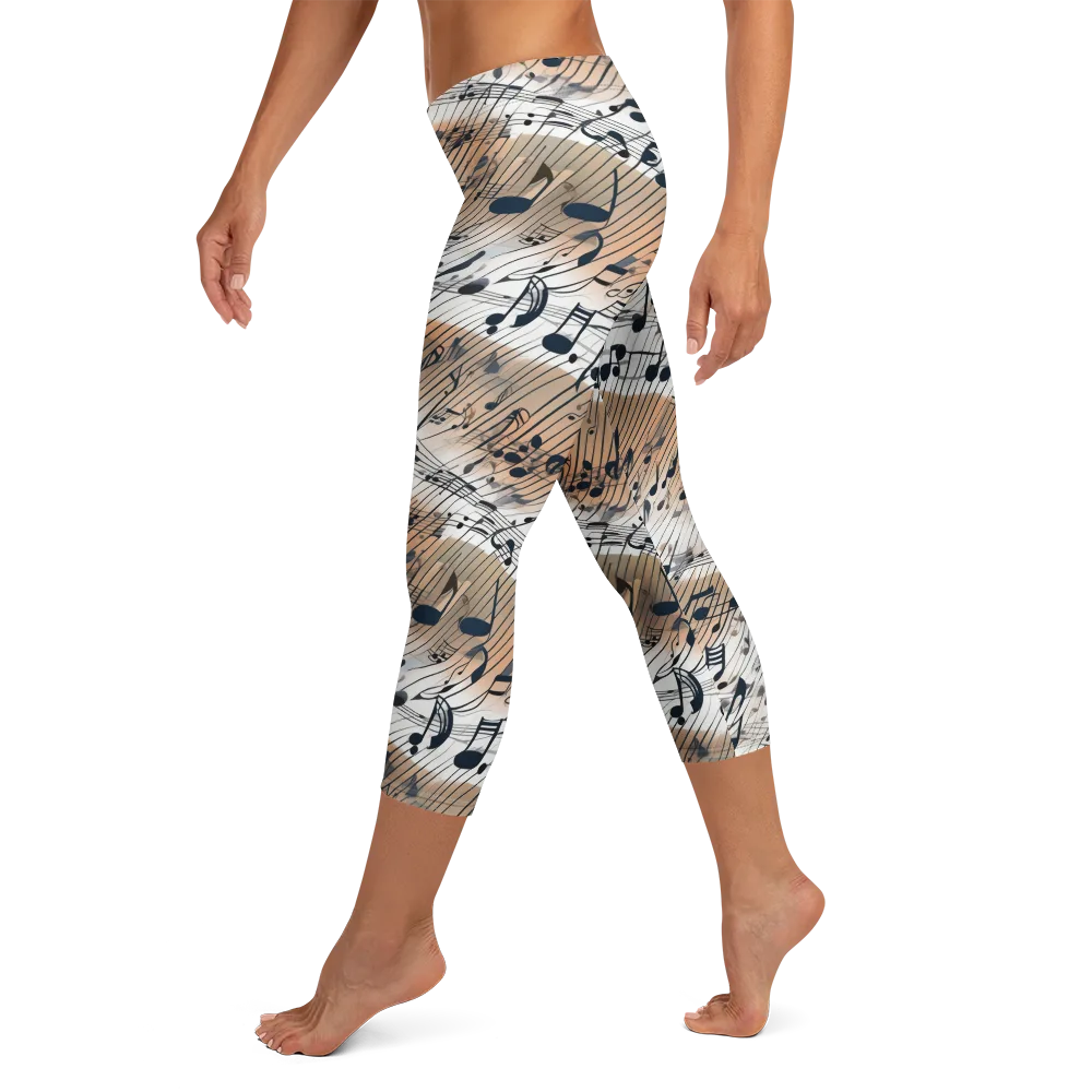 Sonic Drift on Capri Leggings — Left