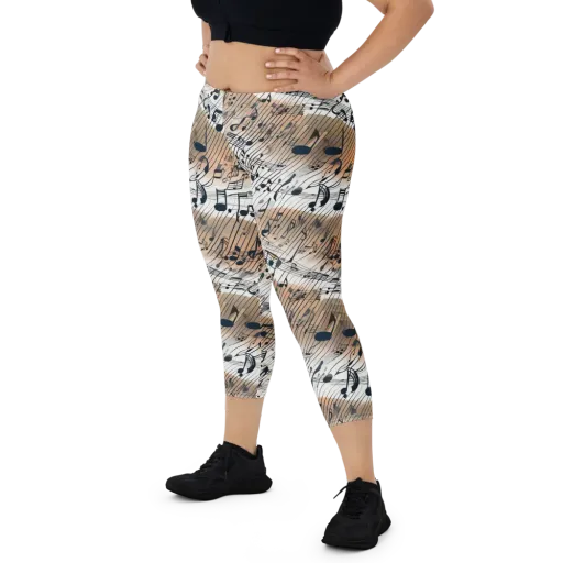 Sonic Drift on a Capri Leggings