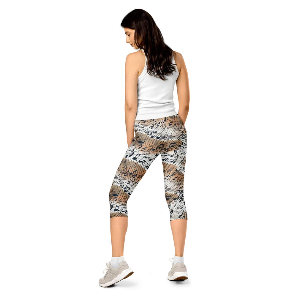 Sonic Drift on Capri Leggings — Back