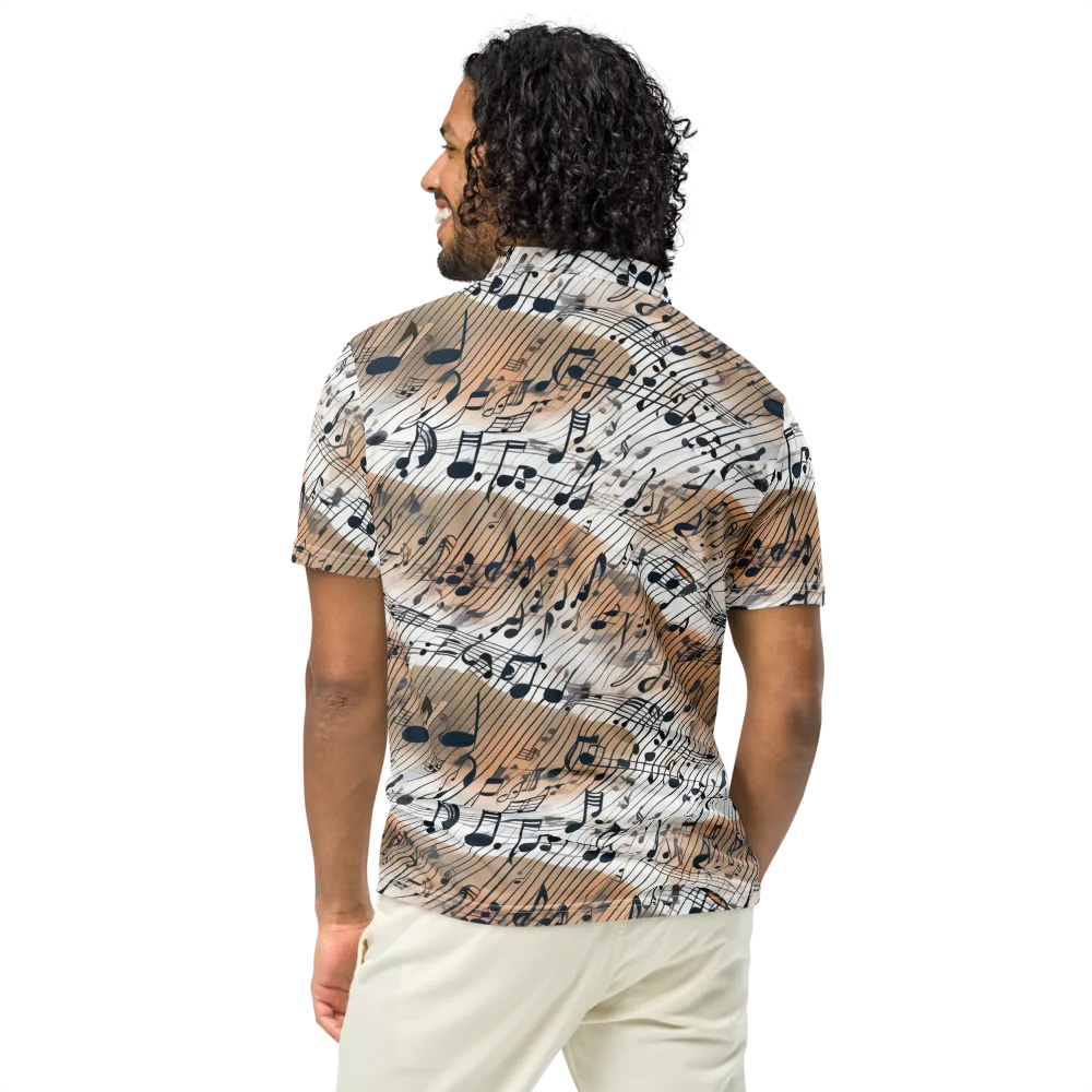 Sonic Drift on Men's Slim Fit Polo Shirt — Back