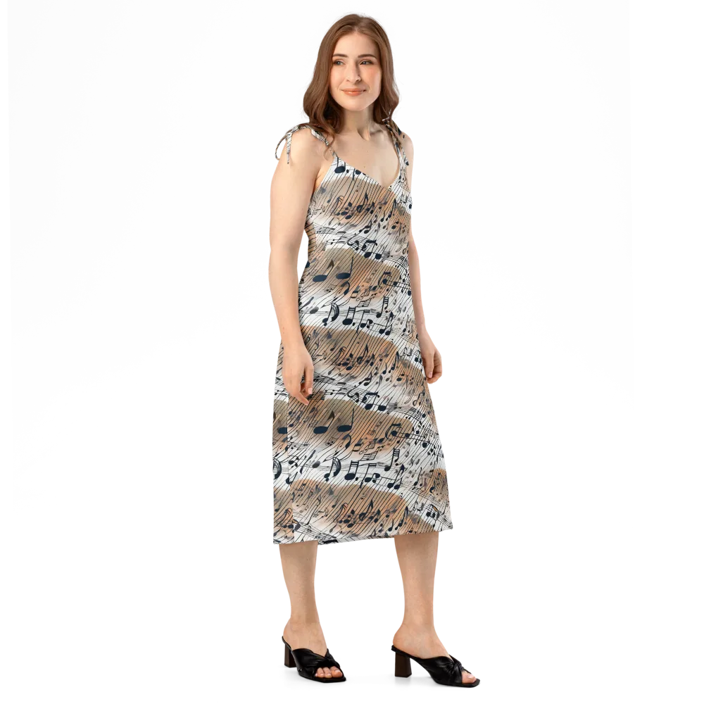 Sonic Drift on Slip Dress — Right Front